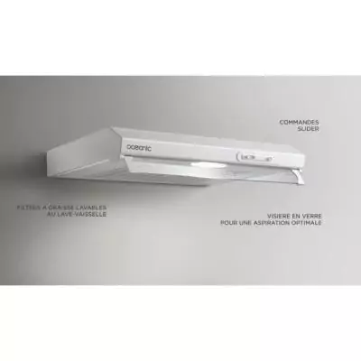 Hotte casquette OCEANIC OCEAHT205W - 60 cm compact et performant