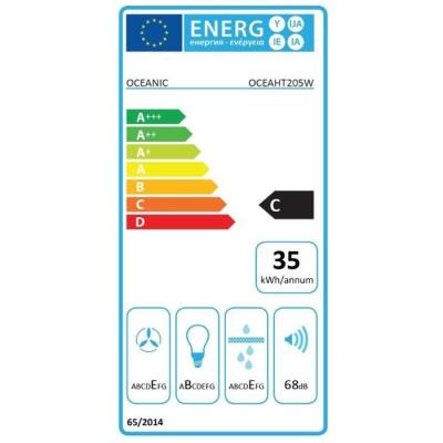 Hotte casquette OCEANIC OCEAHT205W - 60 cm compact et performant