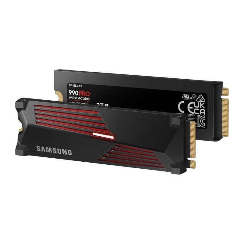 SSD Samsung 990 PRO 2 To avec dissipateur - Performances ultimes