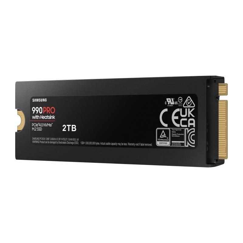 SSD Samsung 990 PRO 2 To avec dissipateur - Performances ultimes