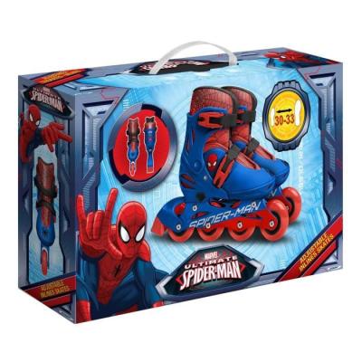 Patins en Ligne Ajustable SPIDERMAN - STAMP - Taille 30-33 - Roller Garçon 6 ans+