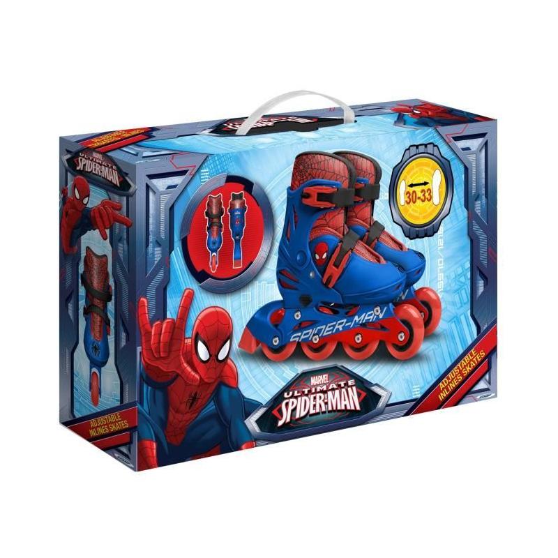 Patins en Ligne Ajustable SPIDERMAN - STAMP - Taille 30-33 - Roller Garçon 6 ans+