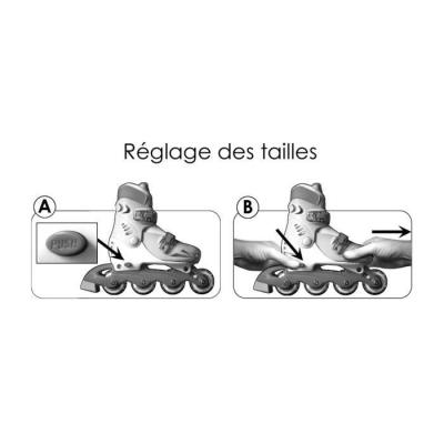 Patins en Ligne Ajustable SPIDERMAN - STAMP - Taille 30-33 - Roller Garçon 6 ans+