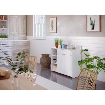 Buffet Cuisine Moderne Blanc - L 100 x P 42 x H 95 cm