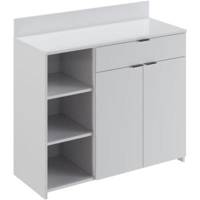 Buffet Cuisine Moderne Blanc - L 100 x P 42 x H 95 cm