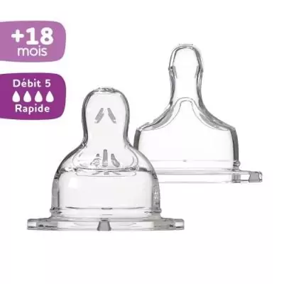 Tétines Dodie Sensation+ Anti-Coliques - Débit Spécial +18m