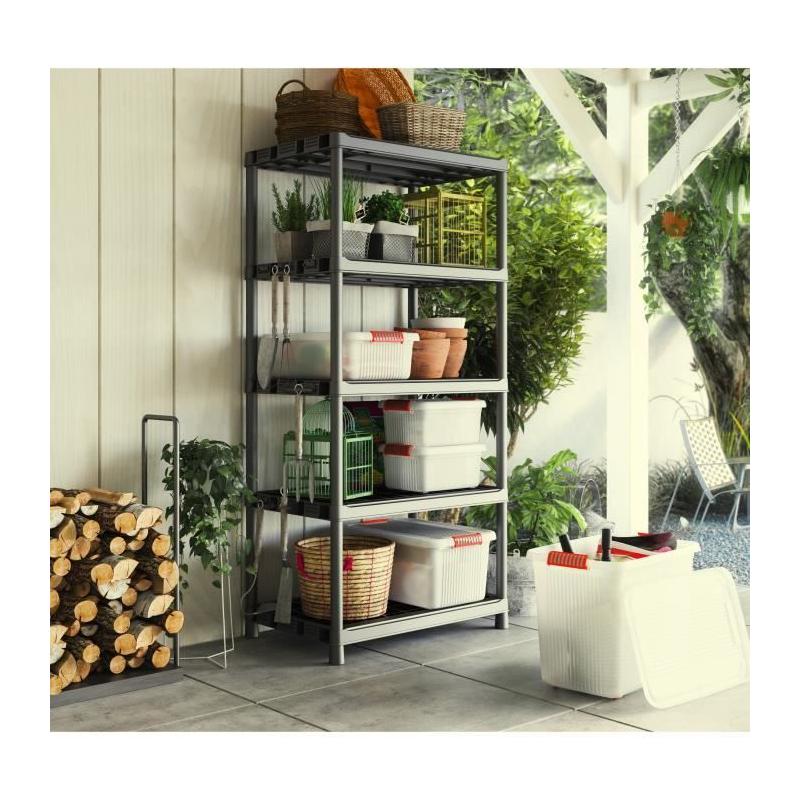 Étagère de rangement XL KETER Plus X/5 - Noir 90 x 60 x 187 cm