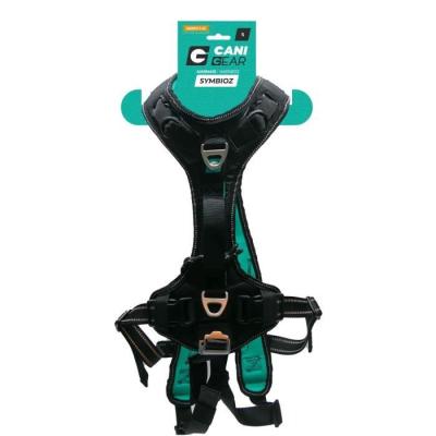 Harnais pour chien SYMBIOZ - Taille S - Design Noir/Bleu