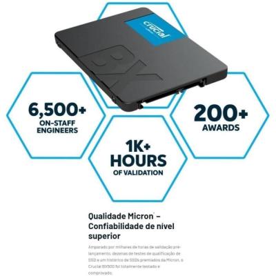 SSD Interne Crucial BX500 - 500Go - Performances exceptionnelles