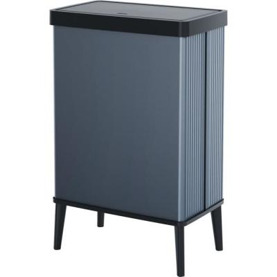 Poubelle sur pieds VERTO CURVER - Ouverture touch - 54 L - Bleu perle