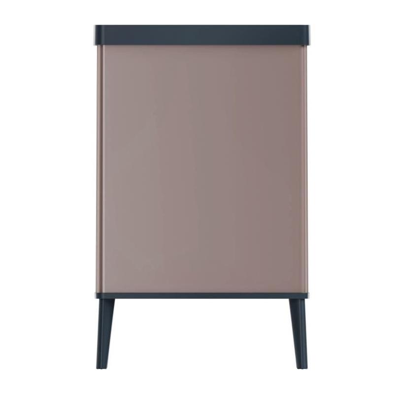 Poubelle sur pieds VERTO CURVER - Ouverture touch - 54 L - Rose perle