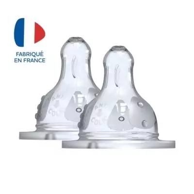 Biberon Dodie Initiation+ Anti-Coliques 3 Vitesses - Lot de 2 Tétines