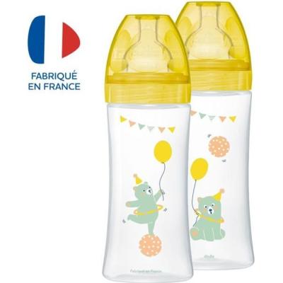 Lot de 2 Biberons Dodie Sensation+ Anti-Coliques Ours 330ml