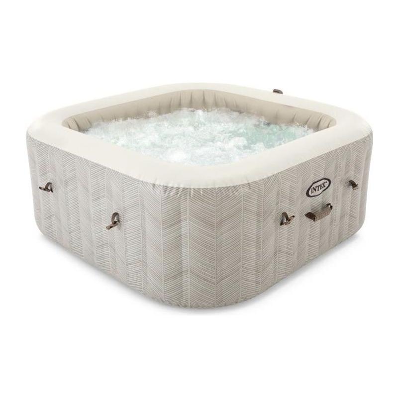 Spa gonflable INTEX Chevron 4 places - Carré 173 x 173 x 71 cm