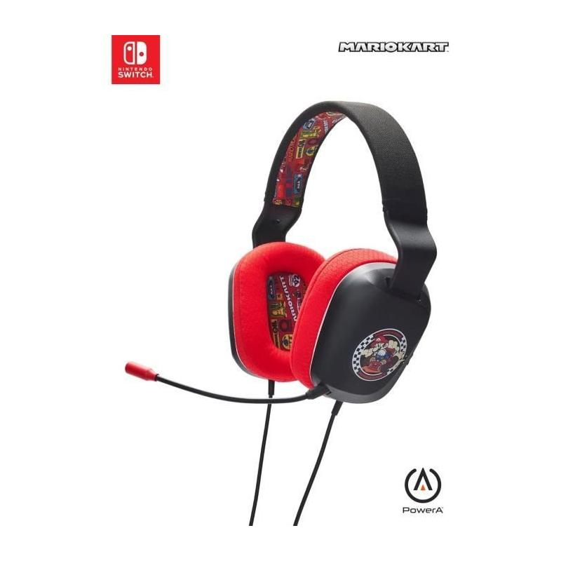 Casque stéréo filaire POWER A Nintendo Switch - Mario Kart