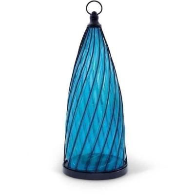 Balise solaire décorative GARDEN ID Blue Dome Ø17 H40 cm - Autonomie 6-8h