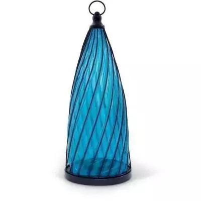 Balise solaire décorative GARDEN ID Blue Dome Ø17 H40 cm - Autonomie 6-8h