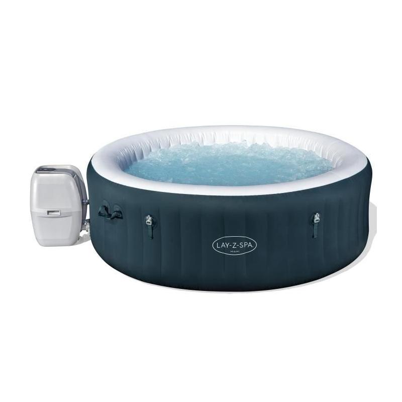 Spa gonflable BESTWAY Lay-Z-Spa Miami - 140 airjets - 4-6 places - Rond