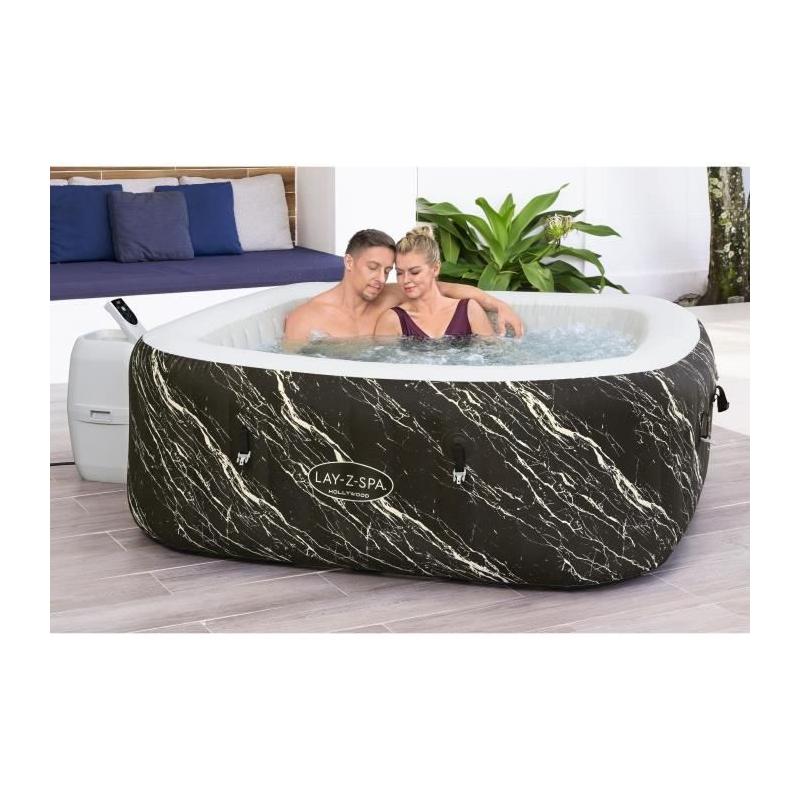 Spa gonflable BESTWAY Hollywood - 140 airjets - 4 à 6 places - Carré