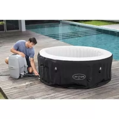 Spa gonflable BESTWAY - Lay-Z-Spa Miami - 120 airjets - 2 à 4 places