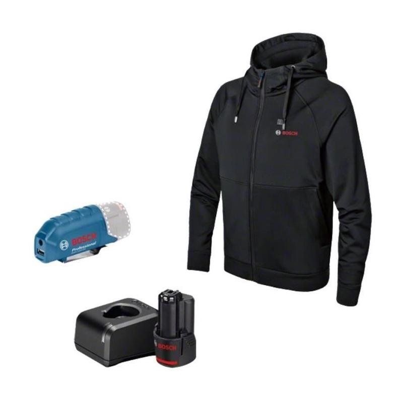 Veste chauffante Bosch Professional GHH 12+18V XA + GAA 12V-21 - Taille XL