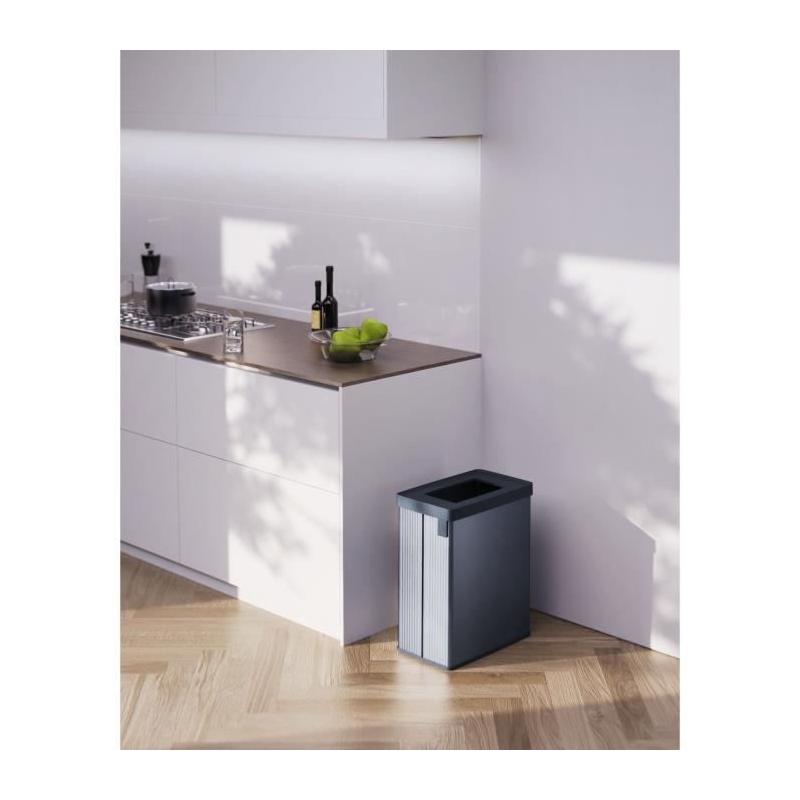 Poubelle de tri VERTO CURVER 54L Bleu perle - Organisation impeccable