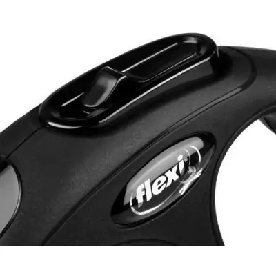 Laisse FLEXI New Classic M 5m pour chiens jusqu'à 20 kg - Noir Laisse FLEXI New Classic M 5m pour chiens jusqu'à 20 kg - Noir