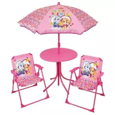 Ensemble table et chaise Pat'Patrouille avec parasol - Fun House