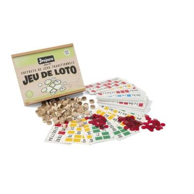 JEUJURA - Jeu De Loto en Bois - 48 Cartes - A partir de 3 ans