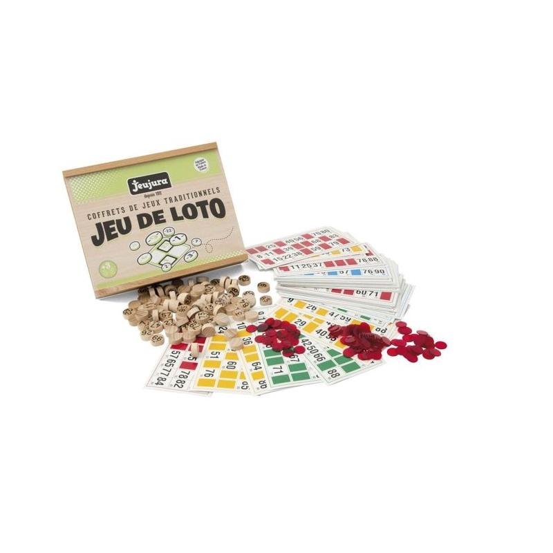 JEUJURA - Jeu De Loto en Bois - 48 Cartes - A partir de 3 ans