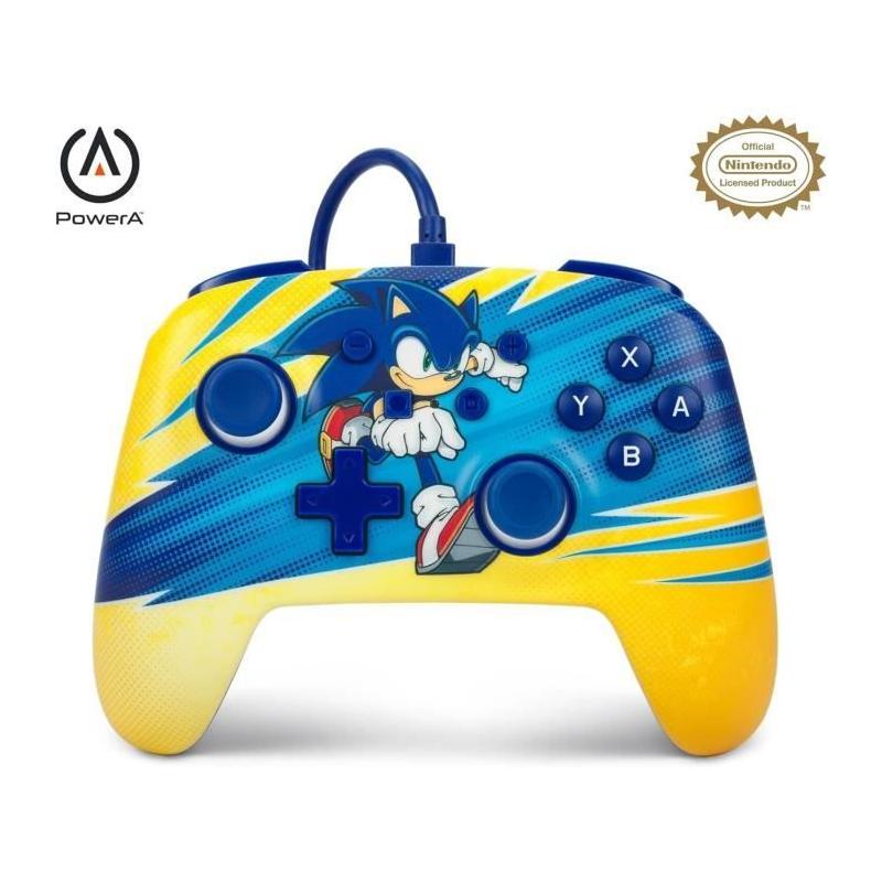 Manette Filaire POWER A Nintendo Switch - Sonic Boost - Jeux Video