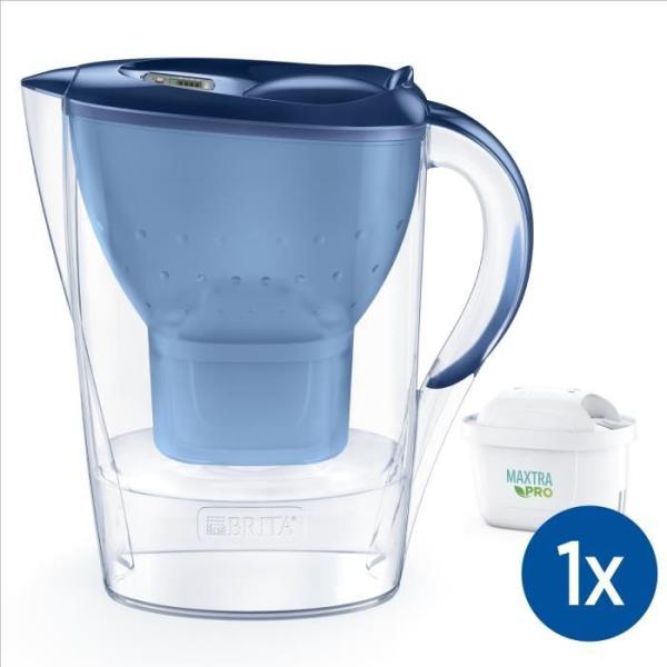 Carafe filtrante BRITA Marella bleue (2,4L) - Inclus 1 cartouche filtrante MAXTRA PRO All-in-1