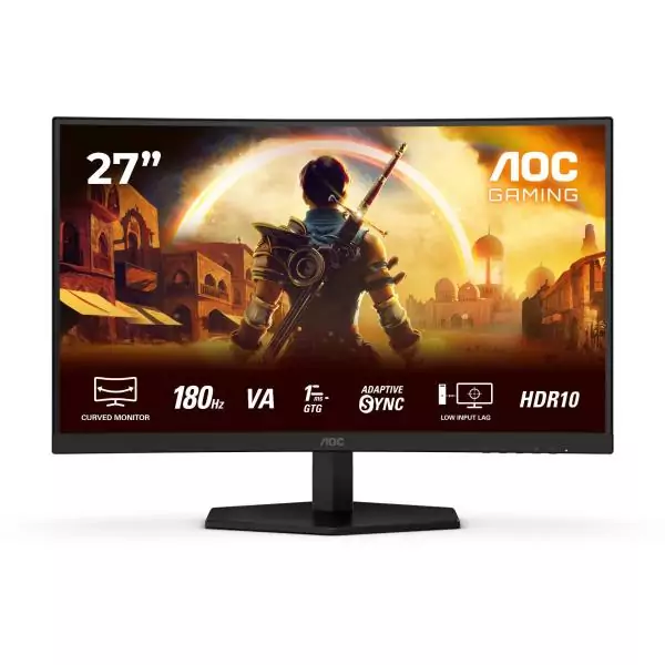 Ecran PC Gamer incurvé - AOC - 27'' - FHD - 180Hz - 0,5ms - Dalle VA - C27G42E