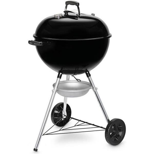 Barbecue a charbon - WEBER - Original Kettle E-5710 - Grille en acier chromé - Thermometre intégré