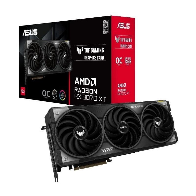 Carte graphique ASUS TUF-RX9070XT-O16G-GAMING - Performances exceptionnelles
