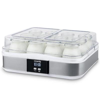 Yaourtière 12 pots HKoenig: Pratique et Compact