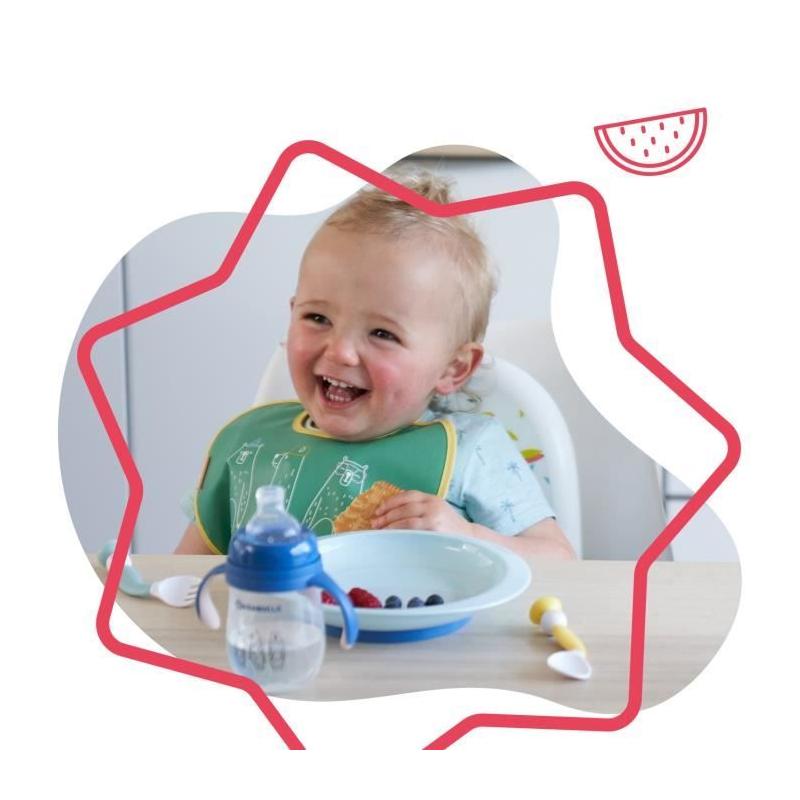 Lot de 3 assiettes bébé incassables et antidérapantes, parfaites pour le micro-ondes