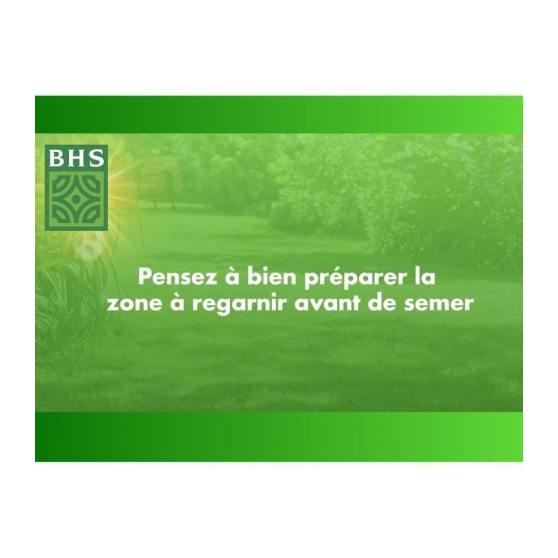 Regarnissez votre pelouse en toutes saisons avec Gazon BHS - 1 Kg