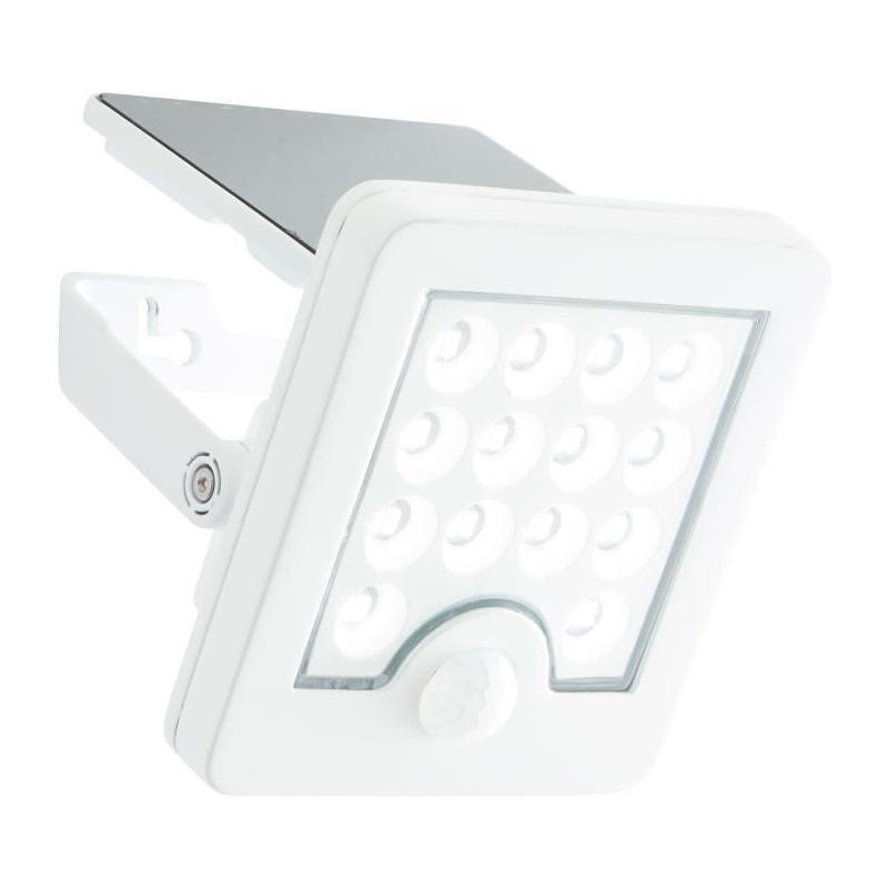 Applique extérieure BRILLIANT LUTON LED solaire - Détection mouvement - 4 W Blanc