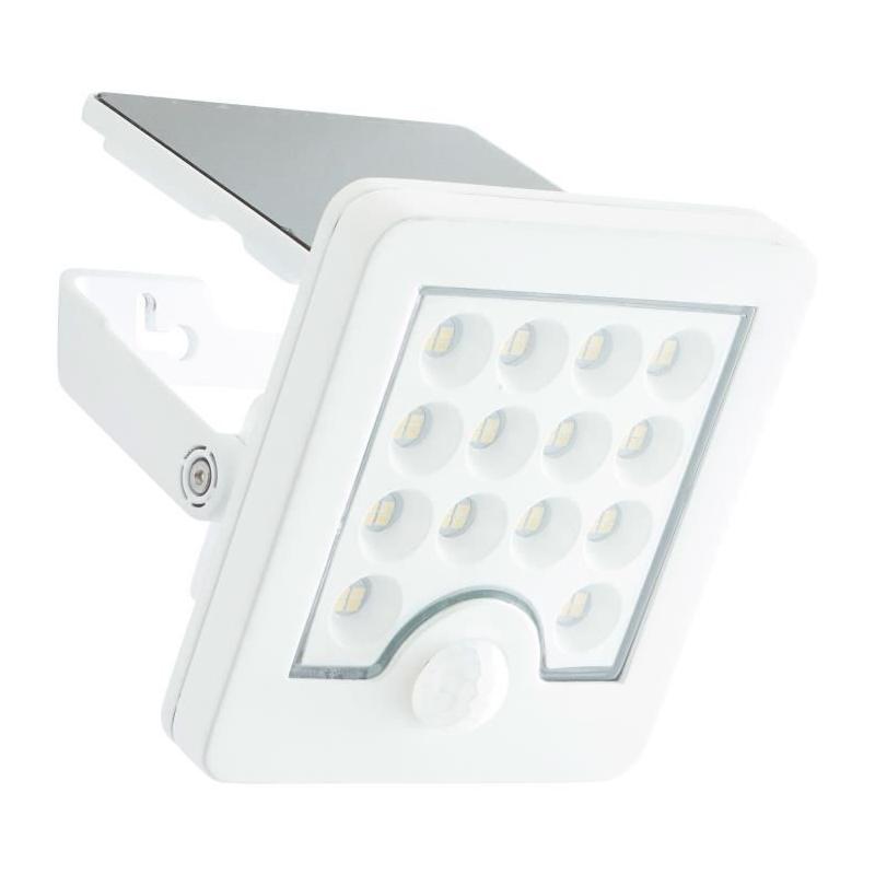 Applique extérieure BRILLIANT LUTON LED solaire - Détection mouvement - 4 W Blanc