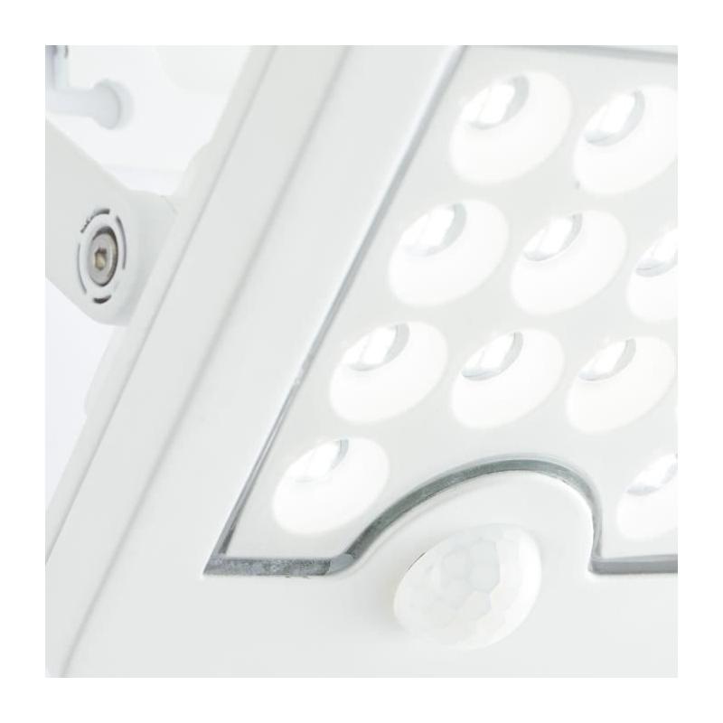 Applique extérieure BRILLIANT LUTON LED solaire - Détection mouvement - 4 W Blanc