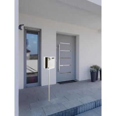Boîte aux lettres BALTIC 2 Portes - Sur pied - Ouverture latérale - Blanc