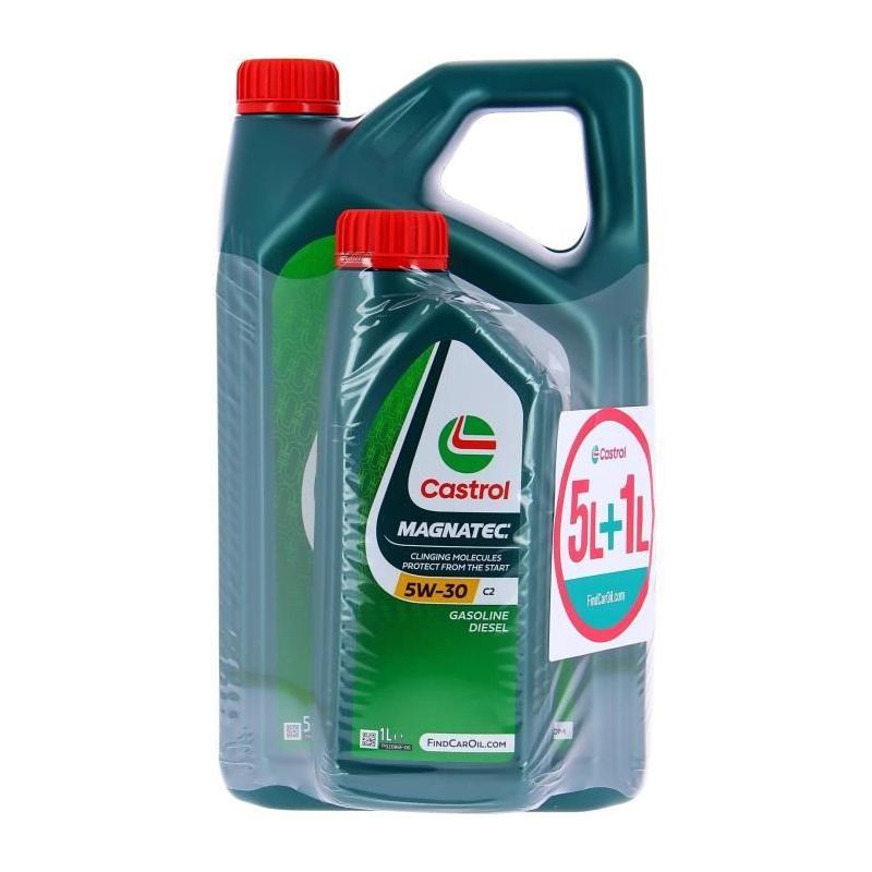 Huile Moteur CASTROL MAGNATEC 5W-30 C2 5L+1L - Performances exceptionnelles