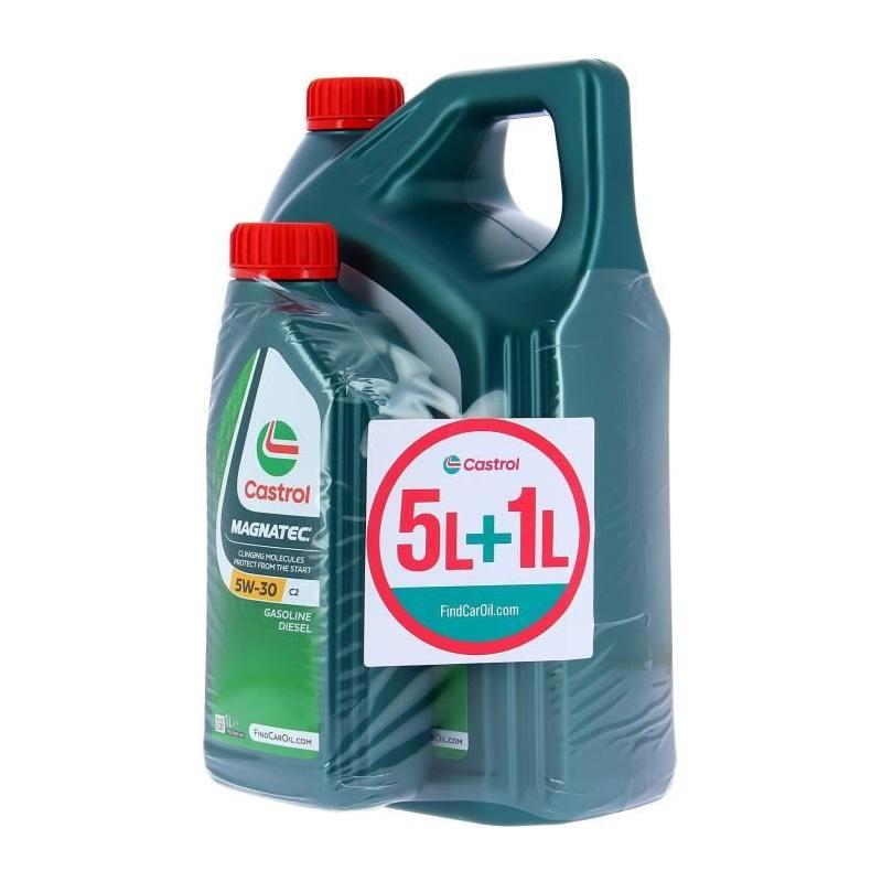 Huile Moteur CASTROL MAGNATEC 5W-30 C2 5L+1L - Performances exceptionnelles