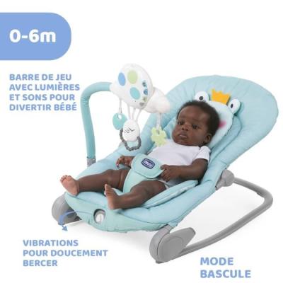 Transat Chicco Balloon Froggy - Confortable et ludique!