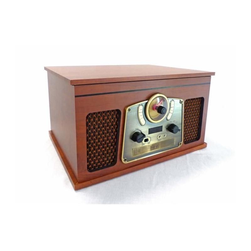 Chaîne Hi-fi Rétro Bluetooth - Vinyles, CD, K7, Radio FM