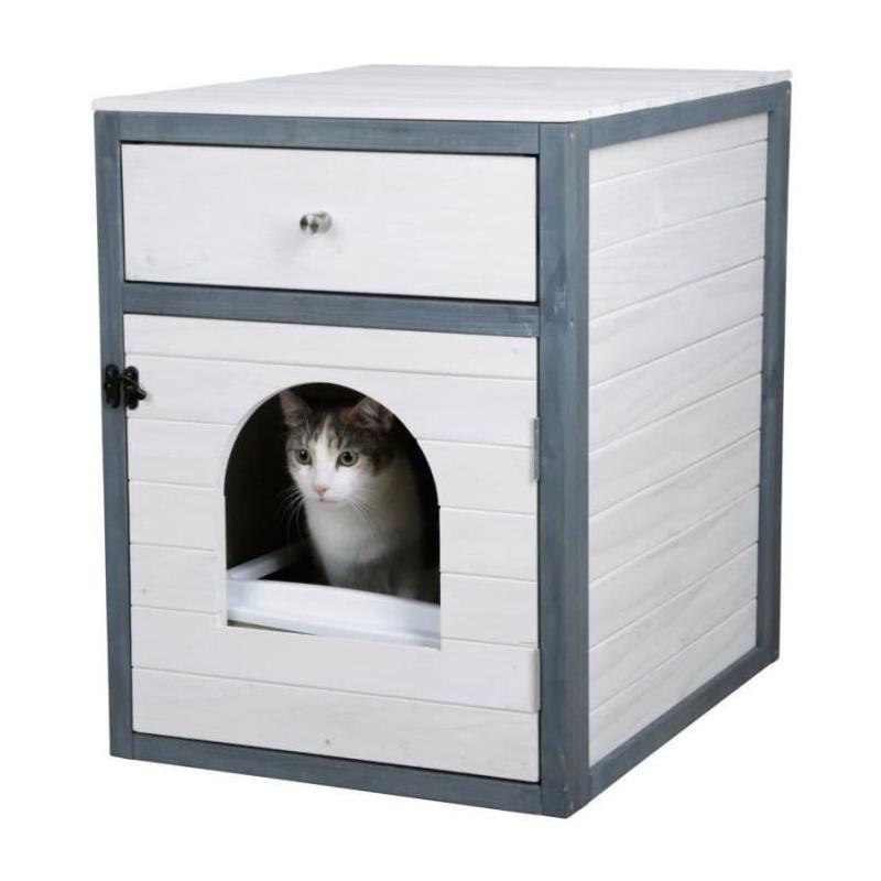 Armoire pour chat KERBL Ida Blanc/Bleu 58x45x60cm