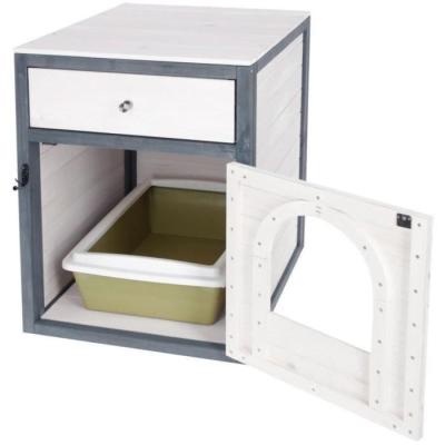 Armoire pour chat KERBL Ida Blanc/Bleu 58x45x60cm