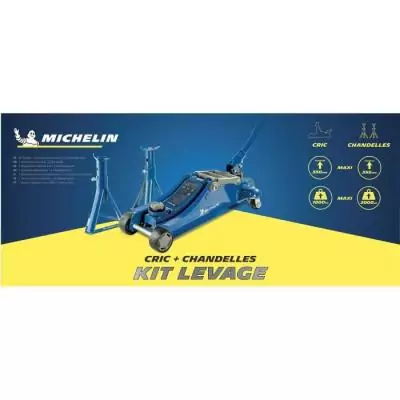 Cric hydraulique rouleur MICHELIN 9558 - Capacité 1800 kg Cric hydraulique rouleur MICHELIN 9558 - Capacité 1800 kg