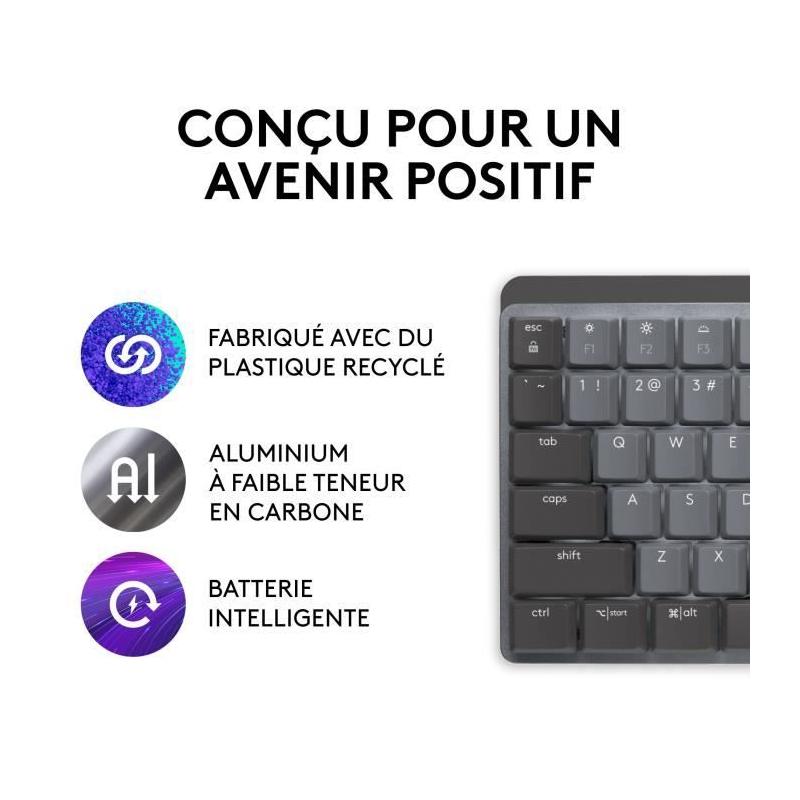 Clavier Logitech MX MECHANICAL - Sans fil et retroeclairé